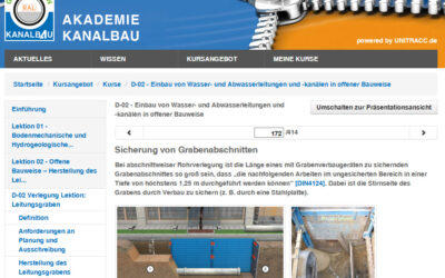 Neuer Service: Akademie Kanalbau geht ans Netz
