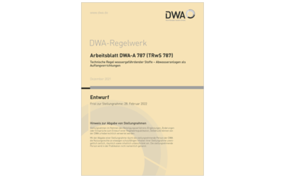 Neuerscheinung: DWA-A 787 Entwurf