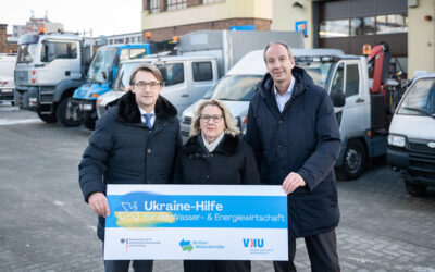 Berliner Wasserbetriebe spenden sieben Fahrzeuge an die Ukraine
