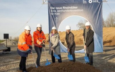 StEB Köln: erster Spatenstich für neuen Rheindüker
