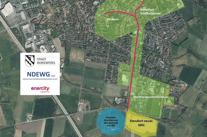 Kooperation für erstes niedersächsisches Geothermie-Nahwärmeprojekt in Burgwedel